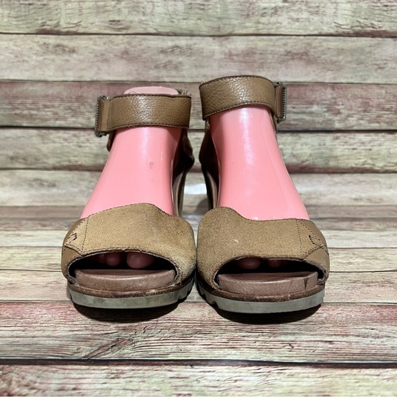Sorel Brown Joenie ll Ankle Strap Wedge Sandal - Picture 4 of 8
